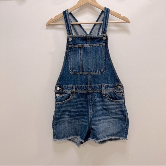 SHORT Denim Overalls Bibs - Picture 1 of 16